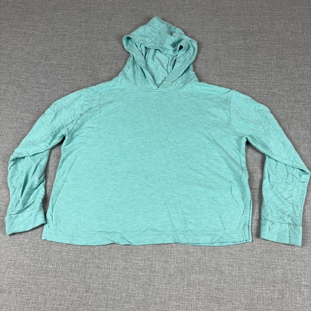 Vineyard Vines Hoodie Girls 14 Green Lightweight Jersey Pullover Long Sleeve